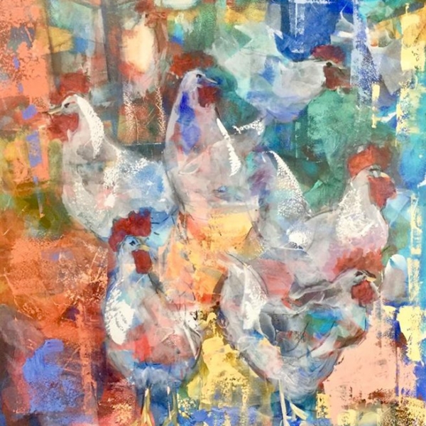 Gallinas en Iruela