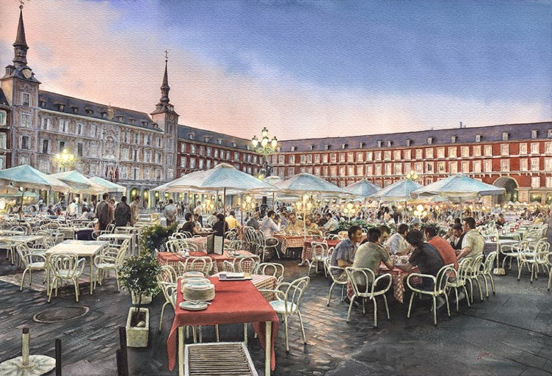 Plaza Mayor al atardecer