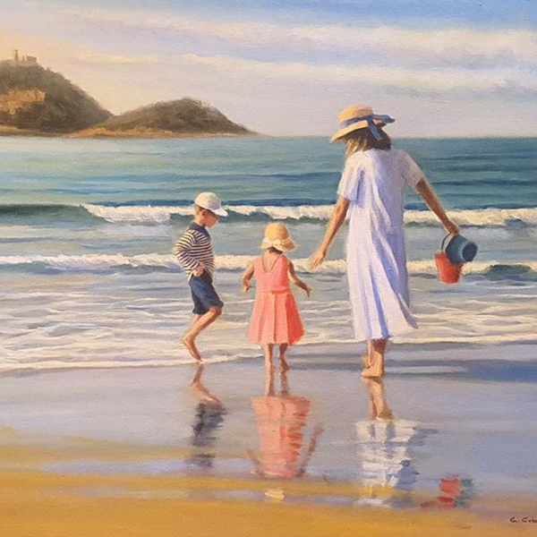 Juegos de playa. La Concha.