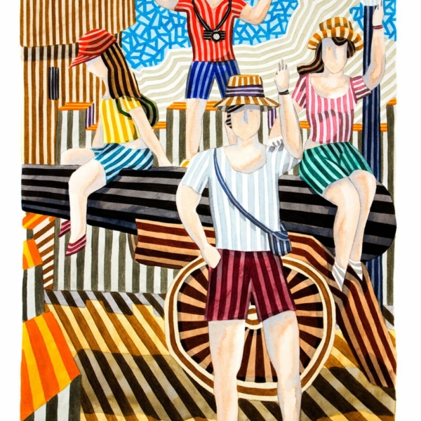 Familia de turistas
