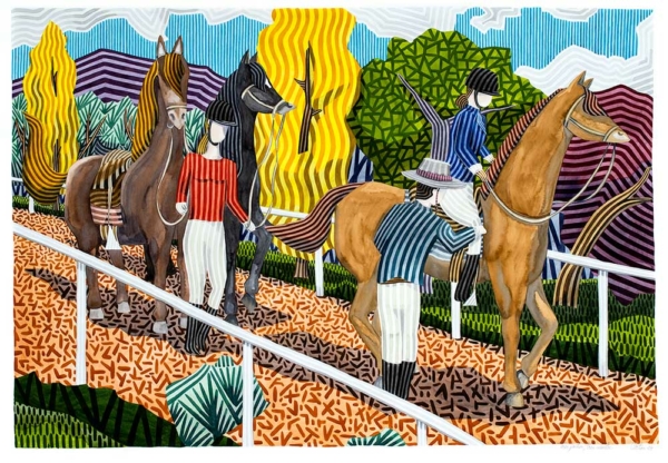 Tres jinetes, tres caballos