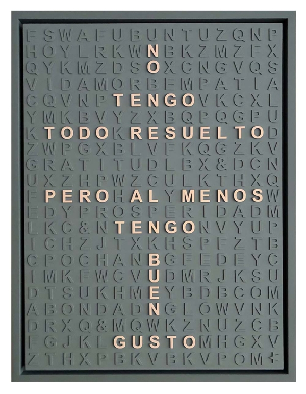 No tengo todo resuelto pero al menos tengo buen gusto