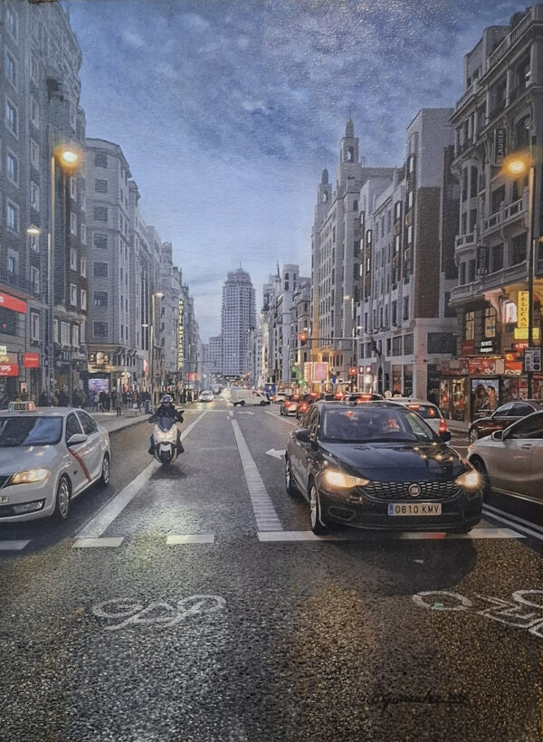 Atardecer en Gran Vía